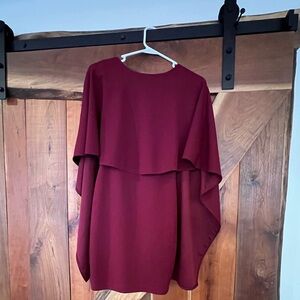 Lulus backless cape dress